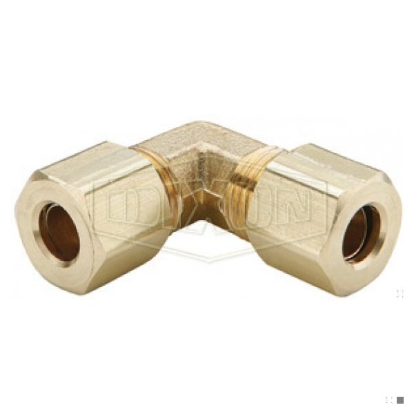 The Right Connection Compression Union Elbow, 1/4 in x 7/16-24 Nominal, Tube x Straight End Style, B